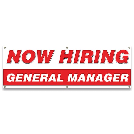 Signmission Now Hiring General Managers Banner Apply Inside Accepting Application Single Sided B-72-30250